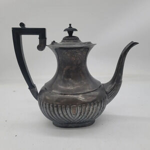 Vintage Gorgeous Sheffield Silver Plate Coffee Pot Teapot EPNS  England Art Deco